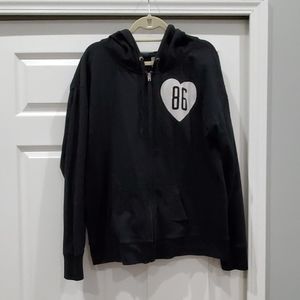 VS PINK Black and White Hoodie